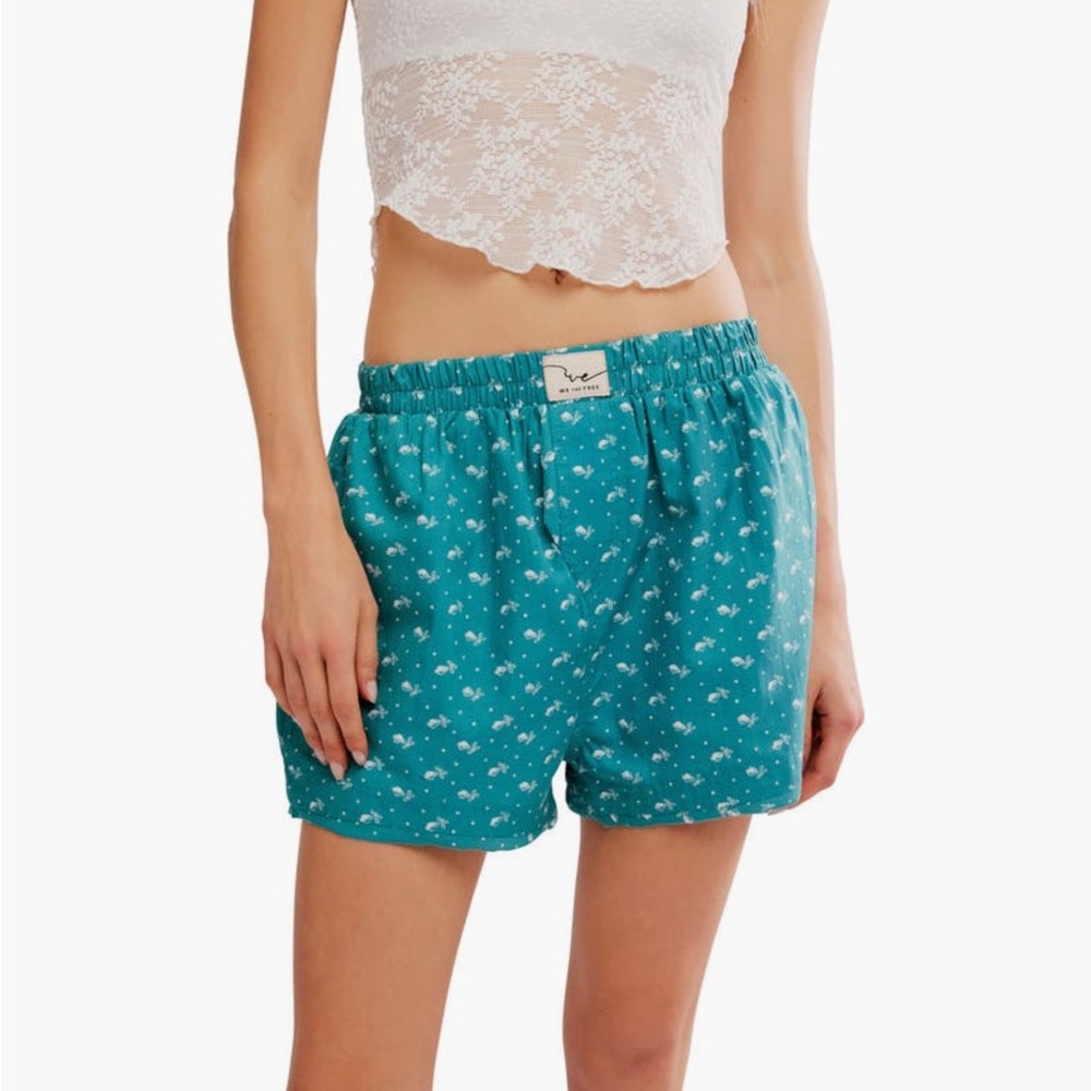 NWT! Free People Floral Boxer Shorts- Large